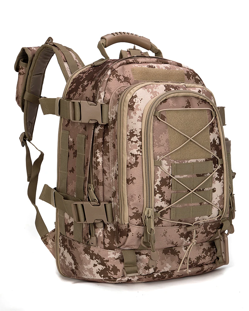 Expandable 55L water resistant Outdoor Large Capacity Hiking adjustable shoulder strap sport Military Tactical Backpack, Dark brown atacs
Expandable 55L water resistant Outdoor Large Capacity Hiking adjustable shoulder strap sport Military Tactical Backpack, Dark brown atacs