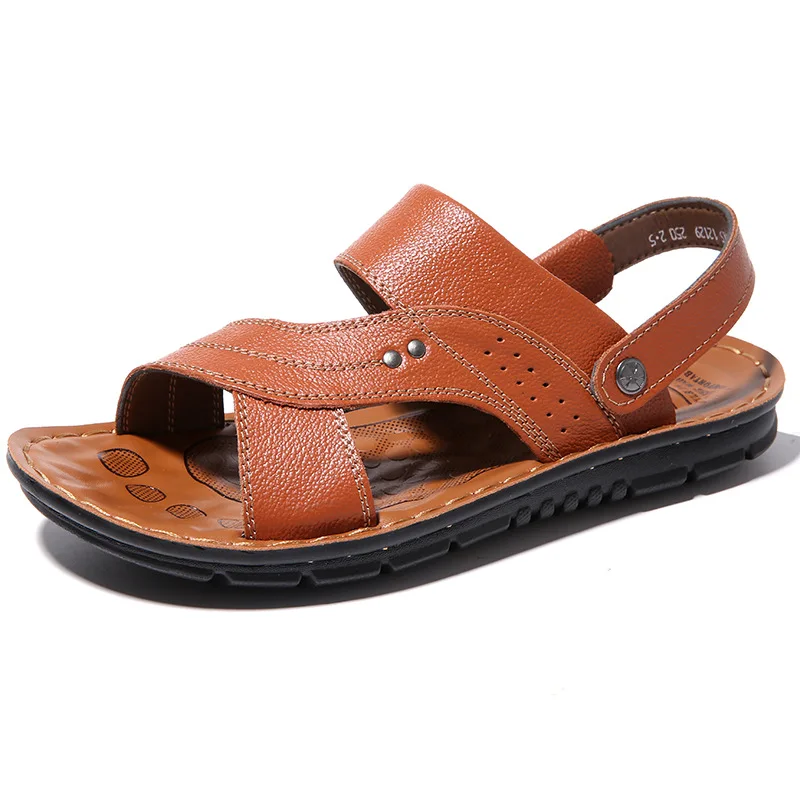 Factory Wholesale Slippers Soft Comfortable Cheap Leather Leisure Trend Mens Casual Sandals, Customized color
Factory Wholesale Slippers Soft Comfortable Cheap Leather Leisure Trend Mens Casual Sandals, Customized color