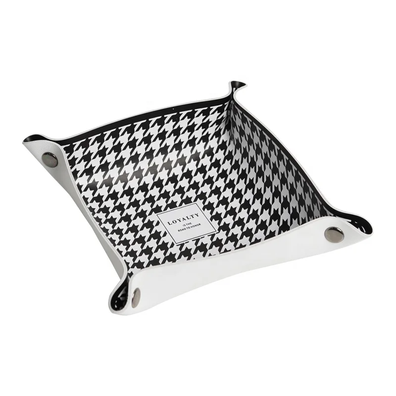 GOOPEEG Creative key sundries desktop cosmetics houndstooth storage basket leather storage tray ins wind wholesale custom LOGO
GOOPEEG Creative key sundries desktop cosmetics houndstooth storage basket leather storage tray ins wind wholesale custom LOGO