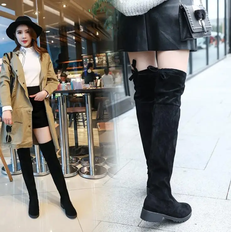 Fashion Autumn Plus Size Women's Boots Over Knee Comfortable Warm Lady Flat Boots Jackboots
Fashion Autumn Plus Size Women's Boots Over Knee Comfortable Warm Lady Flat Boots Jackboots