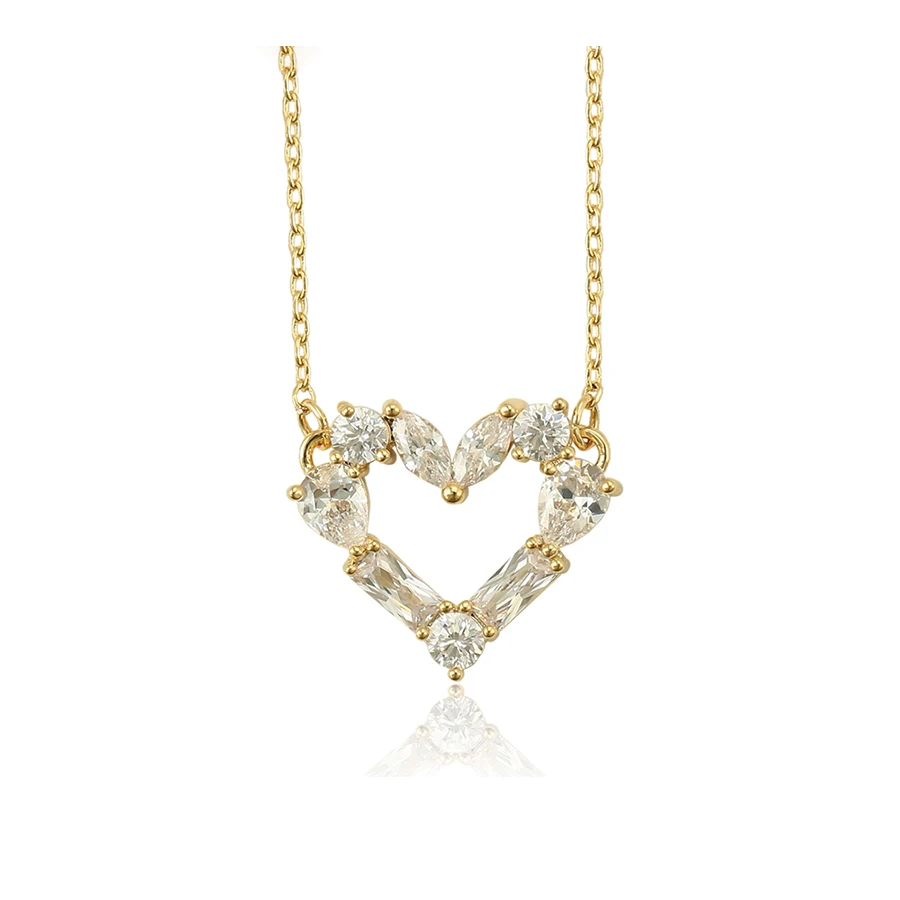00837 xuping Vintage Jewelry Heart Pendant Necklace 14k Gold Plated Rhinestone Diamond Necklace for Women
00837 xuping Vintage Jewelry Heart Pendant Necklace 14k Gold Plated Rhinestone Diamond Necklace for Women