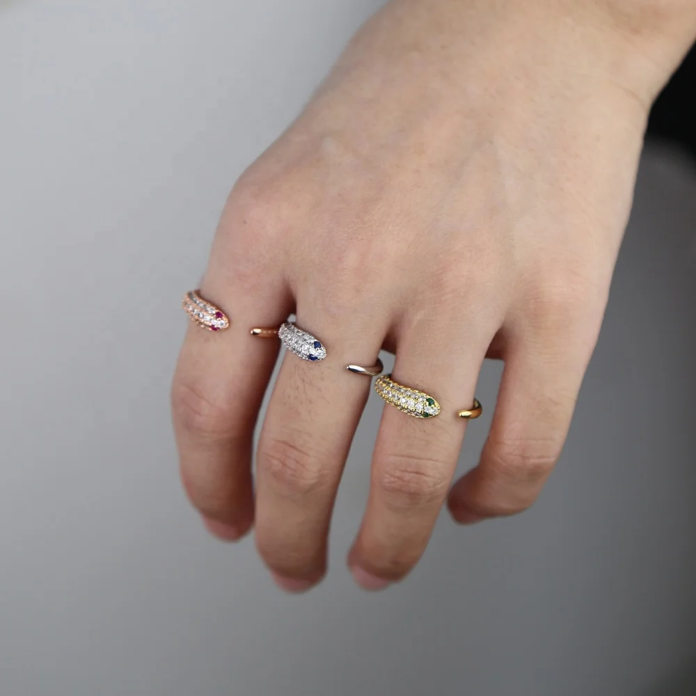 fashion rings open snake ring for women finger jewelry micro pave cz 3 colors dainty cute lovely girls
fashion rings open snake ring for women finger jewelry micro pave cz 3 colors dainty cute lovely girls