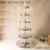 2020 New design 5 tiers cake stand with light cake decoration supplies in Guangzhou wedding party decoration(CAKE-015)