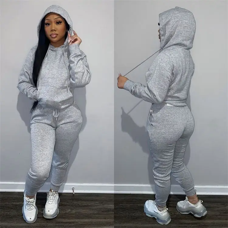 2021 Jogger Cropped Sweatshirt Hoodies Fashion Sexy Yoga Wear Outfit Sets Fall Women Clothing Women Set Two Pieces Pants Set
2021 Jogger Cropped Sweatshirt Hoodies Fashion Sexy Yoga Wear Outfit Sets Fall Women Clothing Women Set Two Pieces Pants Set