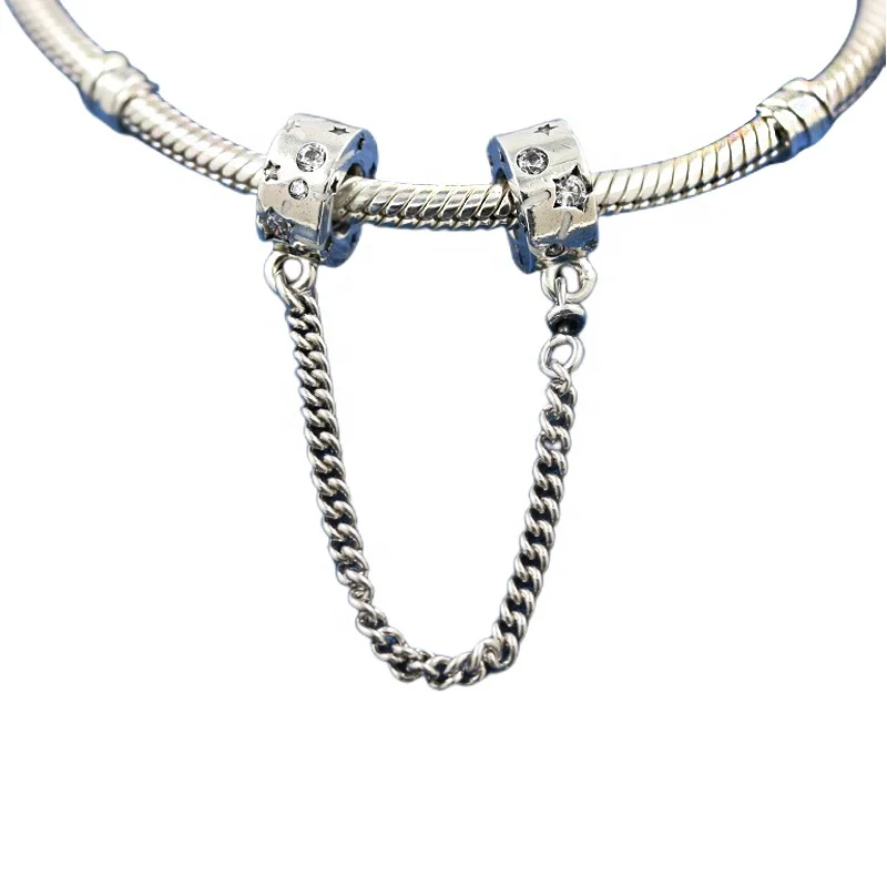 Hot sale silver-studded Safety Chain fits Bracelet DIY Family Heart CharmJewelry for Ladies Jewelry Gifts of Mothers Day
Hot sale silver-studded Safety Chain fits Bracelet DIY Family Heart CharmJewelry for Ladies Jewelry Gifts of Mothers Day