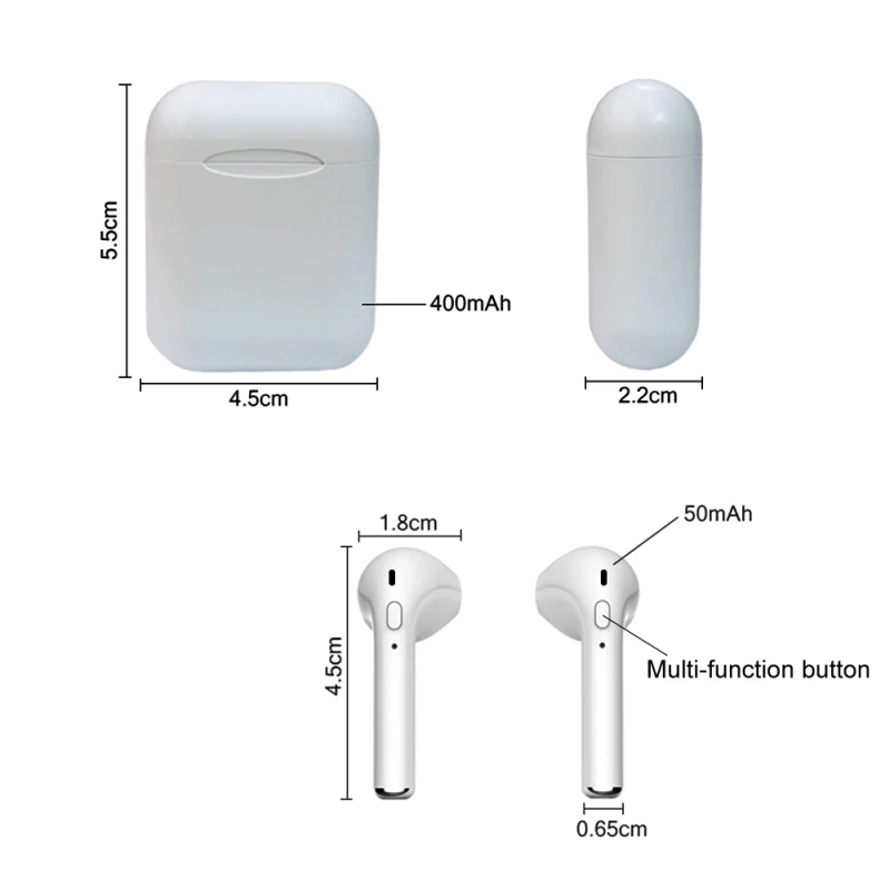 I11 TWS Wireless Stereo Earbuds Bluetooth 5.0 Headset Auto Pairing Sports Earphone for Iphone Android Huawei Not I9s I10 I13 I60 - ANKUX.COM