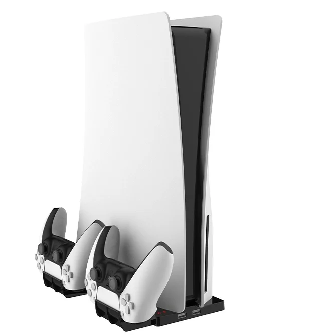 Cooling Fan Vertical Stand Charging Station for Playstation 5 Games Console With Dual 2 Controller Charging for PS5 Accessorie, Black
Cooling Fan Vertical Stand Charging Station for Playstation 5 Games Console With Dual 2 Controller Charging for PS5 Accessorie, Black