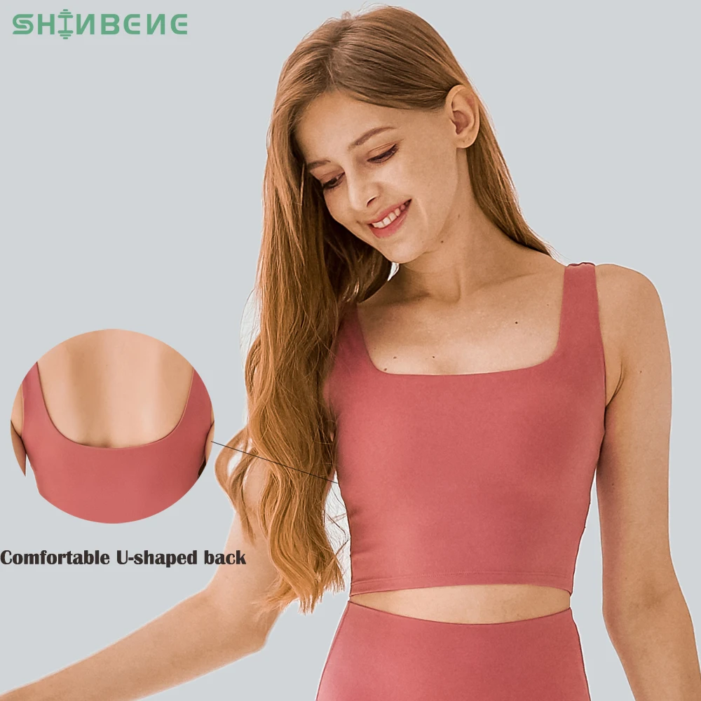 SHINBENE Sexy U Neck Yoga Gym Sport Bra Top Women Brushed Fitness Workout Crop Tops with Built in Bra
SHINBENE Sexy U Neck Yoga Gym Sport Bra Top Women Brushed Fitness Workout Crop Tops with Built in Bra