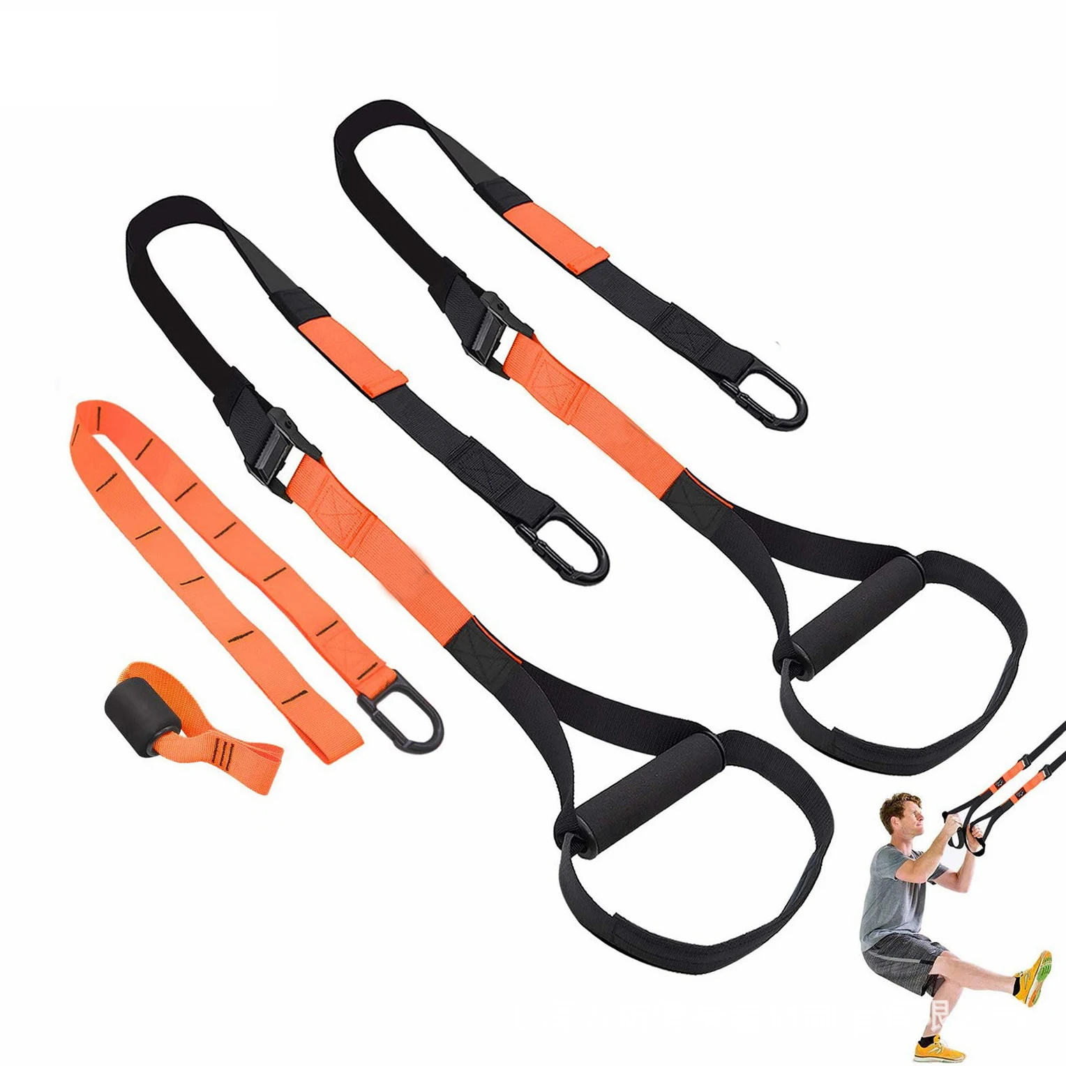 Bodyweight Resistance Sling Training Kit Fitness Straps, Yellow,light blue,blue,orange,red
Bodyweight Resistance Sling Training Kit Fitness Straps, Yellow,light blue,blue,orange,red