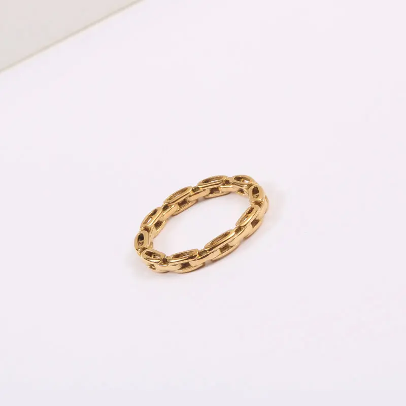 Joolim Jewelry Wholesale 18K Gold Plated Hollow Chain Stainless Steel Rings for Women Dainty Rings
Joolim Jewelry Wholesale 18K Gold Plated Hollow Chain Stainless Steel Rings for Women Dainty Rings