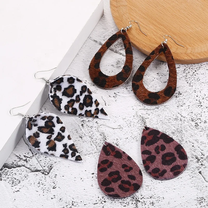 creative handmade leopard print leather earrings 2019 fashion leaf teardrop earrings for women party drop earrings gift
creative handmade leopard print leather earrings 2019 fashion leaf teardrop earrings for women party drop earrings gift