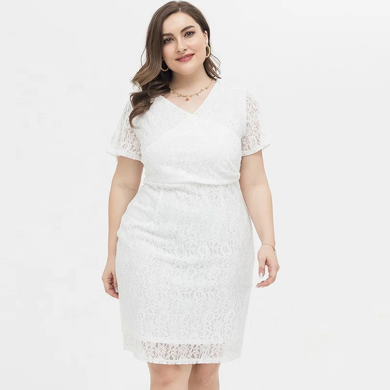 Discounted Price For Trendy Summer Dresses Short Sleeve Plus Size White Lace Dress Women Elegant
Discounted Price For Trendy Summer Dresses Short Sleeve Plus Size White Lace Dress Women Elegant