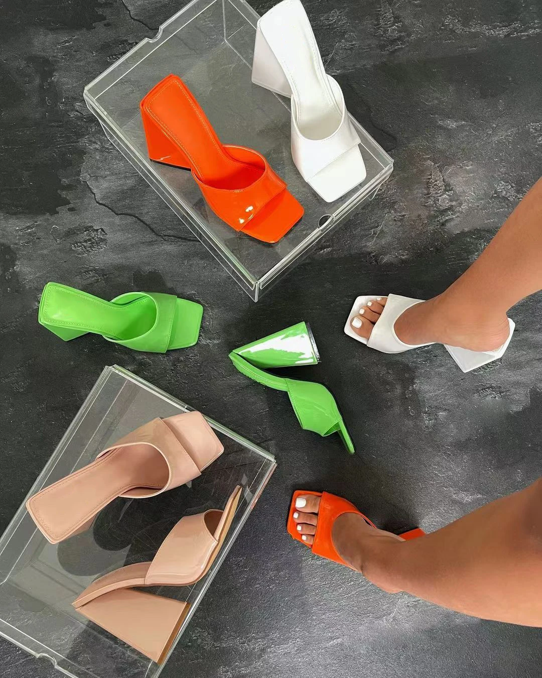 919 Fashion Open Toe women Slipper ladies Summer Sandals Triangle Heel ladies heel shoes
919 Fashion Open Toe women Slipper ladies Summer Sandals Triangle Heel ladies heel shoes