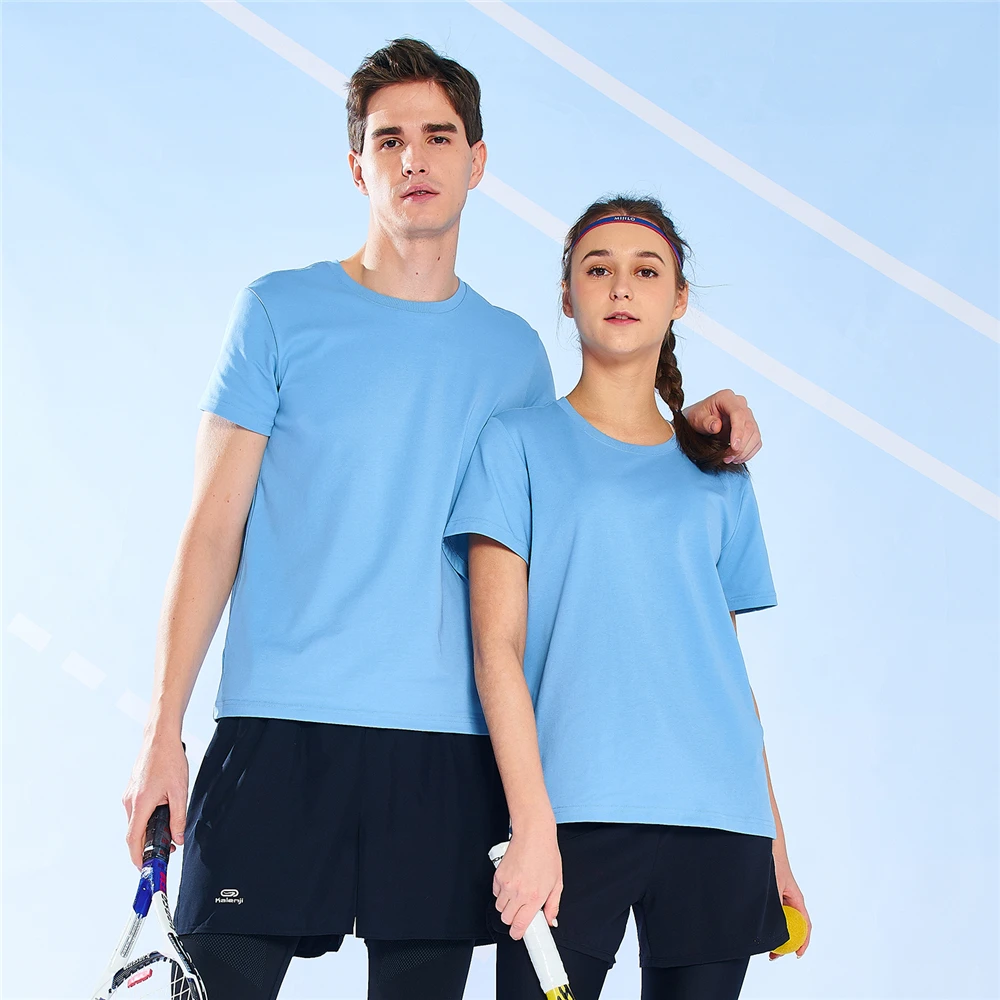 High quality thick unisex t shirt blank cotton and polyester soft wearing custom logos
High quality thick unisex t shirt blank cotton and polyester soft wearing custom logos