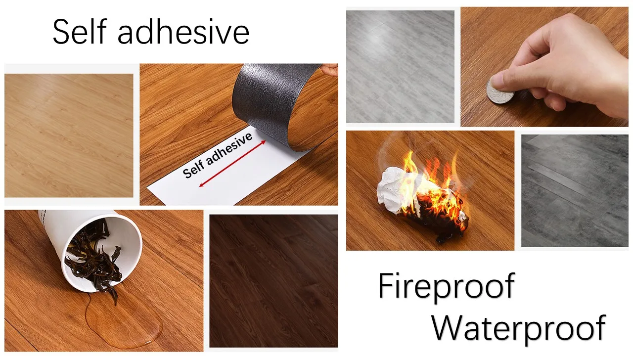 Self-adhesive Lvt Vinyl Flooring Pisos Laminate Flooring