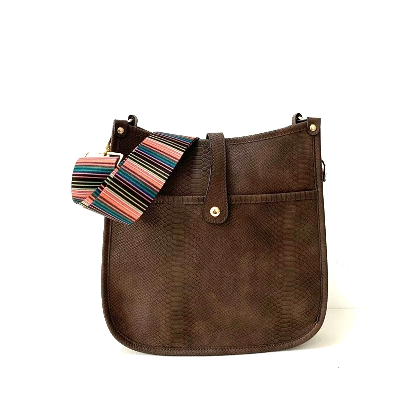 distressed washed like vintage snake croc pattern vegan leather messenger bag crossbody handbag wide strap ladies, Coffee
distressed washed like vintage snake croc pattern vegan leather messenger bag crossbody handbag wide strap ladies, Coffee