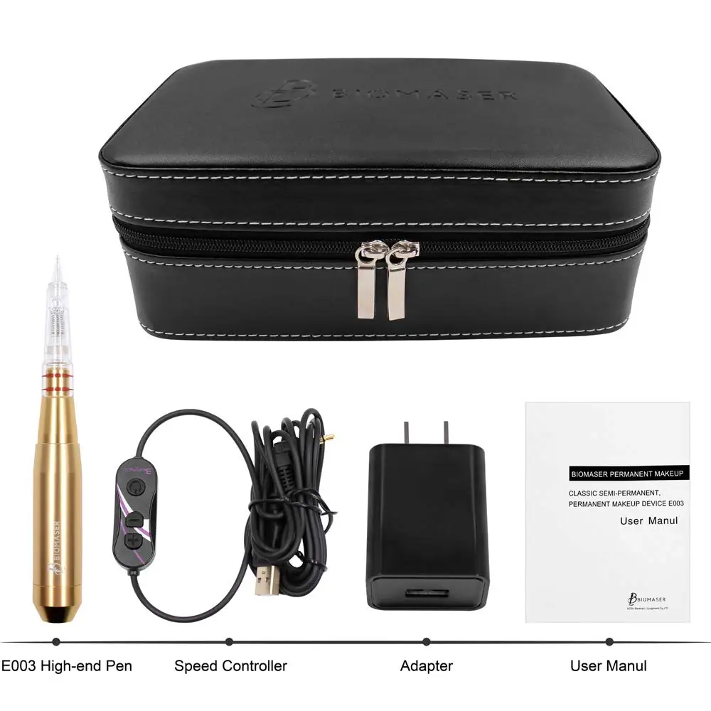 Biomaser Professional Permanent Makeup Machine Pen Kit, Black, silver, gold and rose
Biomaser Professional Permanent Makeup Machine Pen Kit, Black, silver, gold and rose