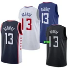 2019 Newest Custom Embroidered Men's #13 Paul George Basketball Jerseys/Shorts