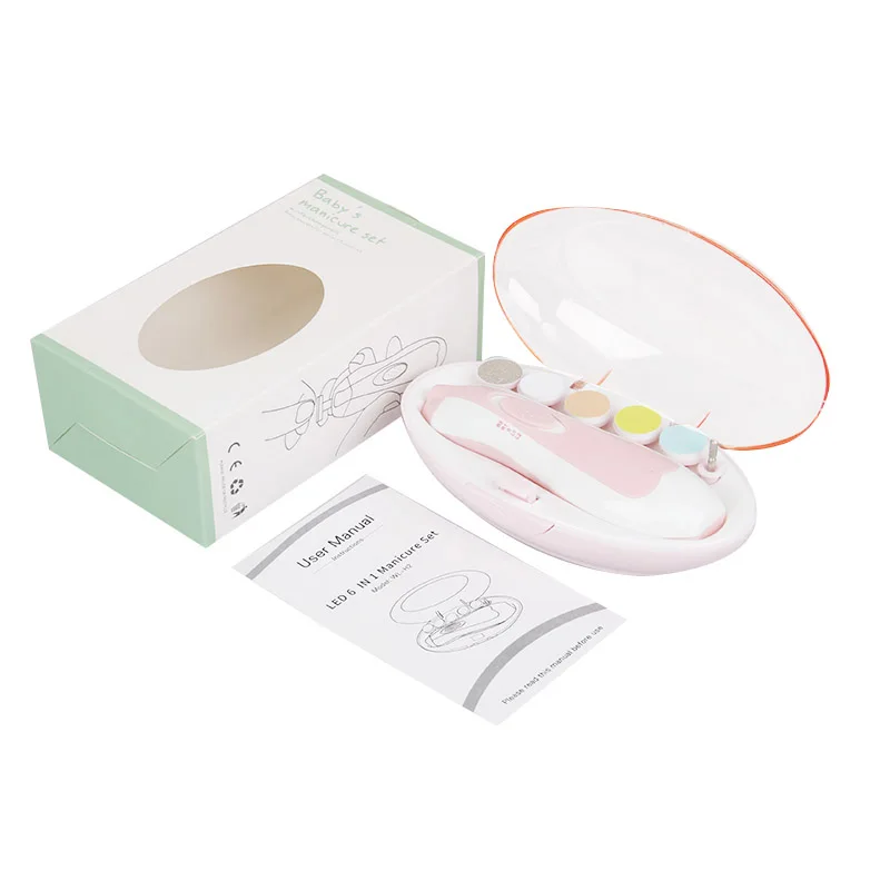 6 in 1 Baby nail grinder with LED light Nail Trimmer Manicure Set for Infant Toddler Kids or Women 4 gears baby nail file electr
6 in 1 Baby nail grinder with LED light Nail Trimmer Manicure Set for Infant Toddler Kids or Women 4 gears baby nail file electr