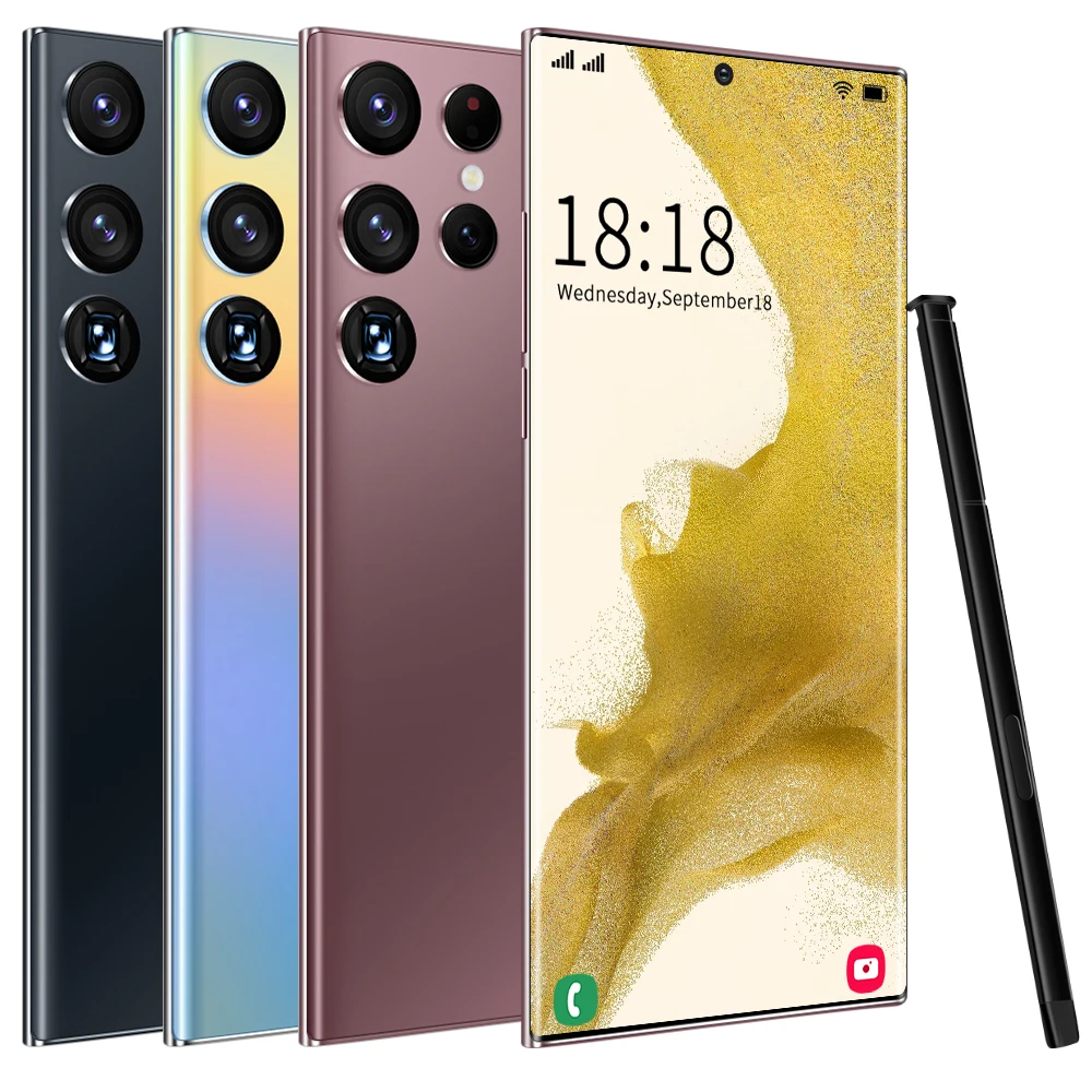2022 New Type S22 Mobile Phone 16GB+512GB Android Smartphone With Stylus Support 4G 5G Network Dual sim Mobile phone
2022 New Type S22 Mobile Phone 16GB+512GB Android Smartphone With Stylus Support 4G 5G Network Dual sim Mobile phone