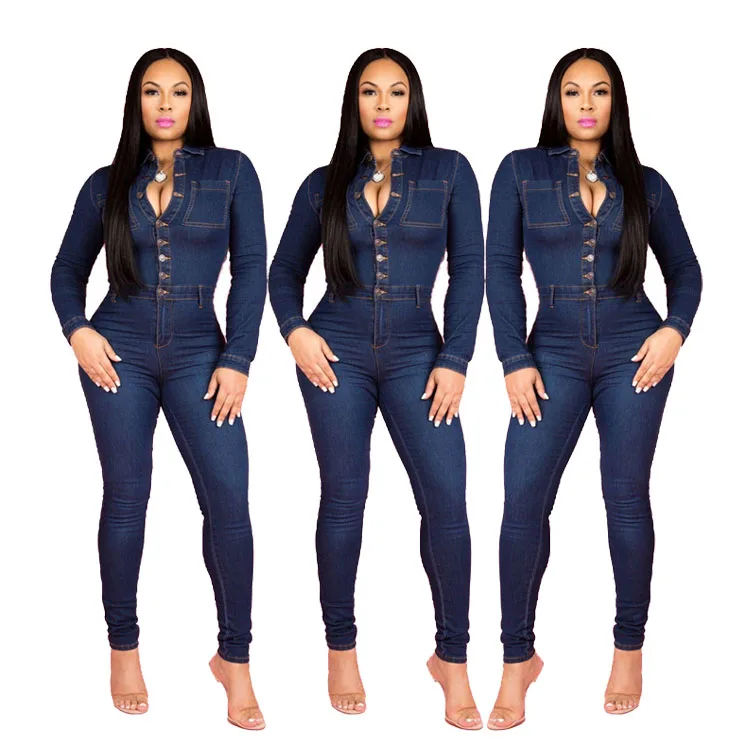 D96169 woman clothes 2021 trending hot selling fashion long sleeves jeans one piece jumpsuits
D96169 woman clothes 2021 trending hot selling fashion long sleeves jeans one piece jumpsuits
