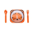 BPA free melamine bowl baby bowl set spoon fork plastic dinner set