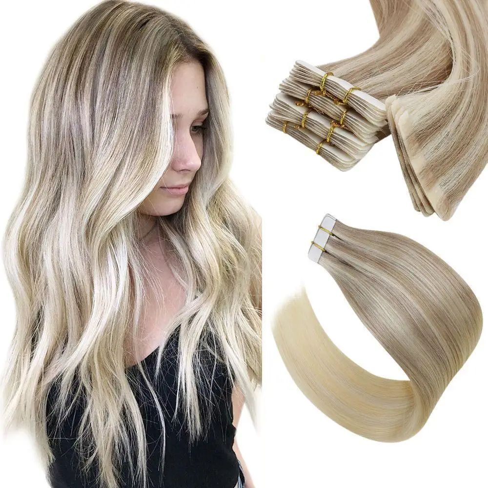 Full Shine Real Human Hair Extensions #18/22/60 Nordic Color Injection Virgin Hair Tape in Hair Extensions
Full Shine Real Human Hair Extensions #18/22/60 Nordic Color Injection Virgin Hair Tape in Hair Extensions