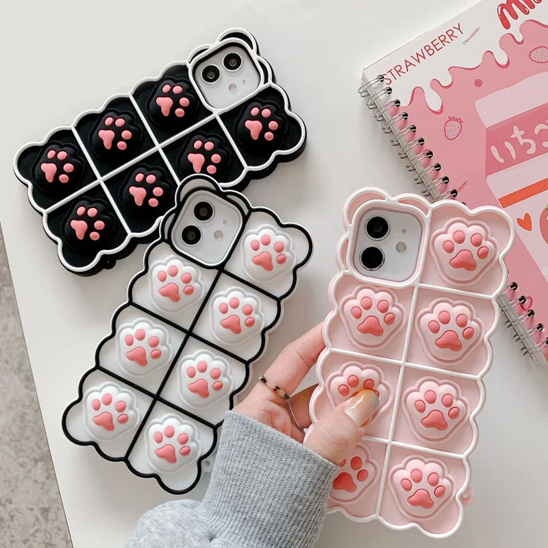 2021 Pops Phone Case For Iphone 12 Cases,Silicone Shockproof Back Cover Push Bubble Fidget Toy Phone Case For Iphone 13, 2 colors
2021 Pops Phone Case For Iphone 12 Cases,Silicone Shockproof Back Cover Push Bubble Fidget Toy Phone Case For Iphone 13, 2 colors
