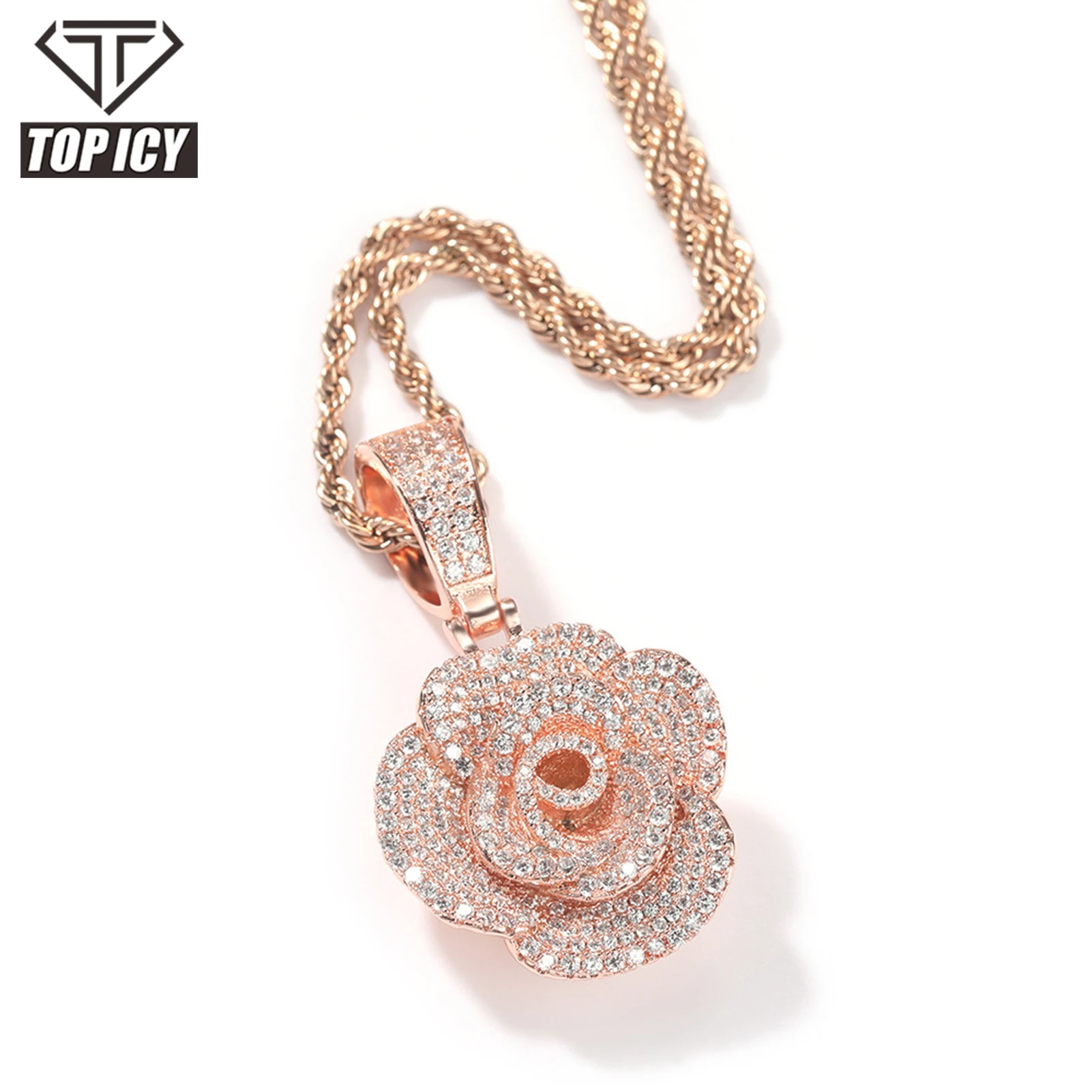 Romantic Rose Design Super shine iced out pendant jewelry gift gold 3D rose pendant women fashion jewelry, White gold / gold
Romantic Rose Design Super shine iced out pendant jewelry gift gold 3D rose pendant women fashion jewelry, White gold / gold