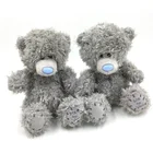 Personalized Custom oem Love Grey Gray beggar Patch soft stuffed mascot animal plush toy teddy bear