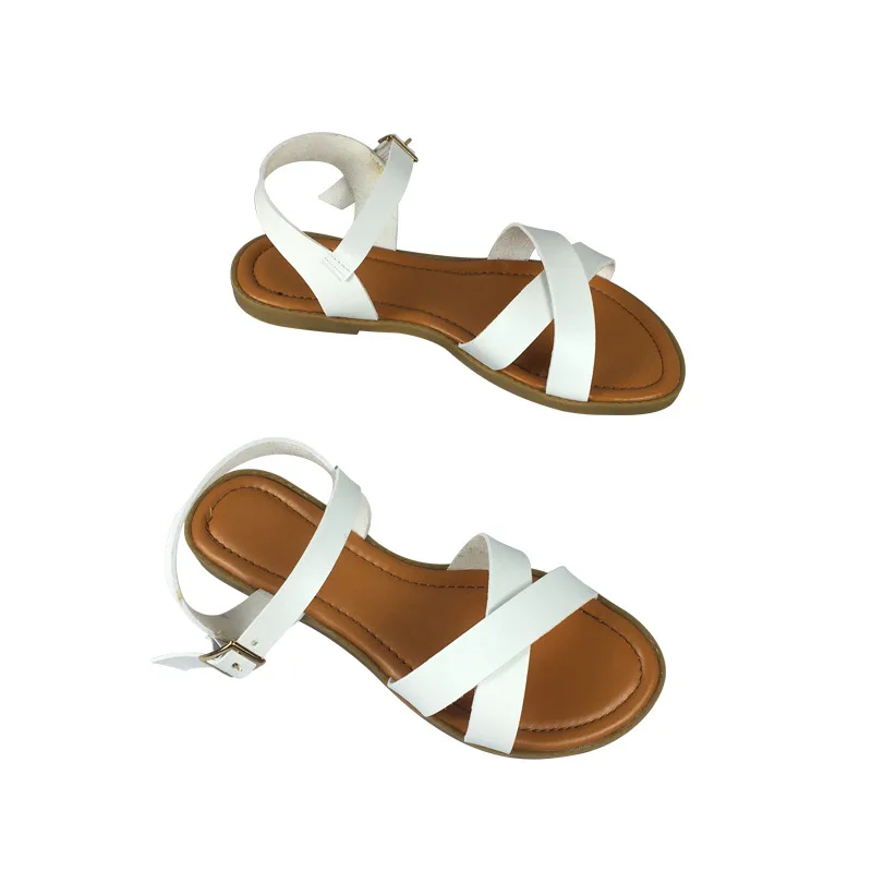 Summer New Design Casual Women's Sandals Large Size Cross Straps Flat Soles Sandals Open Toe Buckle Sandals, Customized color
Summer New Design Casual Women's Sandals Large Size Cross Straps Flat Soles Sandals Open Toe Buckle Sandals, Customized color