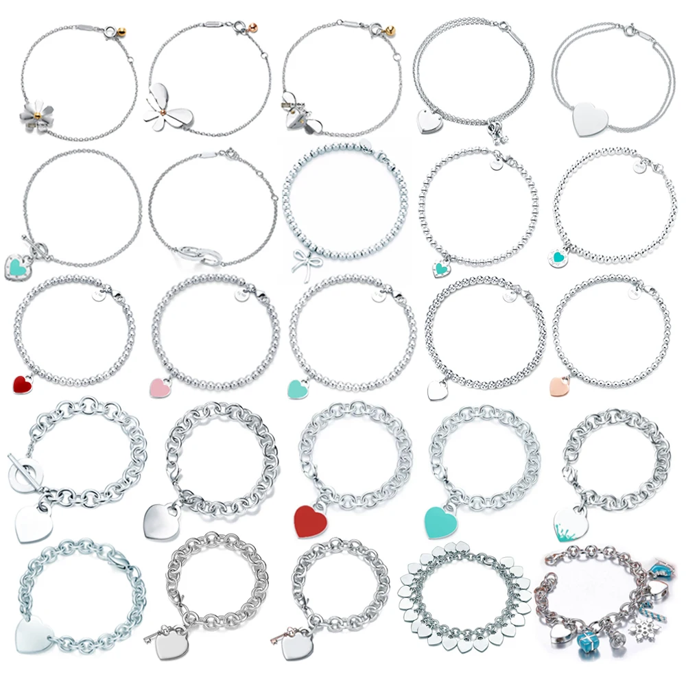 2021 New Wholesale 925 Sterling Silver Heart Tiff Bracelet for High Quality Tif Jewelry
2021 New Wholesale 925 Sterling Silver Heart Tiff Bracelet for High Quality Tif Jewelry