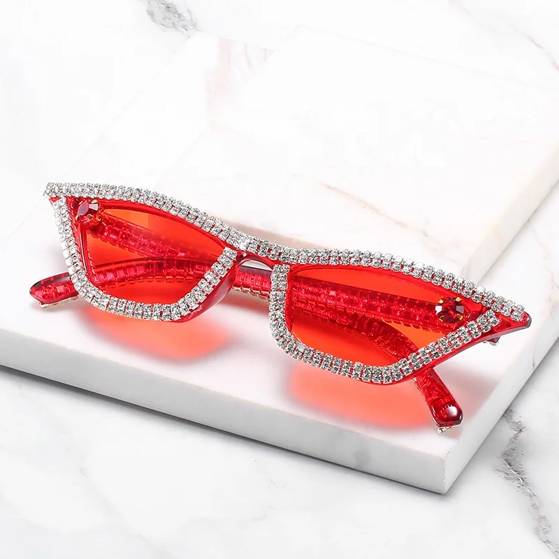 Rhinestone square sunglasses New style diamond-studded sun glasses personality trendy handmade cat-eye sunglasses for women, 4 colors
Rhinestone square sunglasses New style diamond-studded sun glasses personality trendy handmade cat-eye sunglasses for women, 4 colors