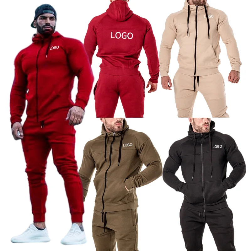 Wholesale winter custom brand logo 2 pieces hoodie sets jogging suits slim fitness sport mens tracksuit, 5 colors or oem
Wholesale winter custom brand logo 2 pieces hoodie sets jogging suits slim fitness sport mens tracksuit, 5 colors or oem