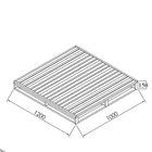 Industrial warehouse custom size metal stacking cargo pallets