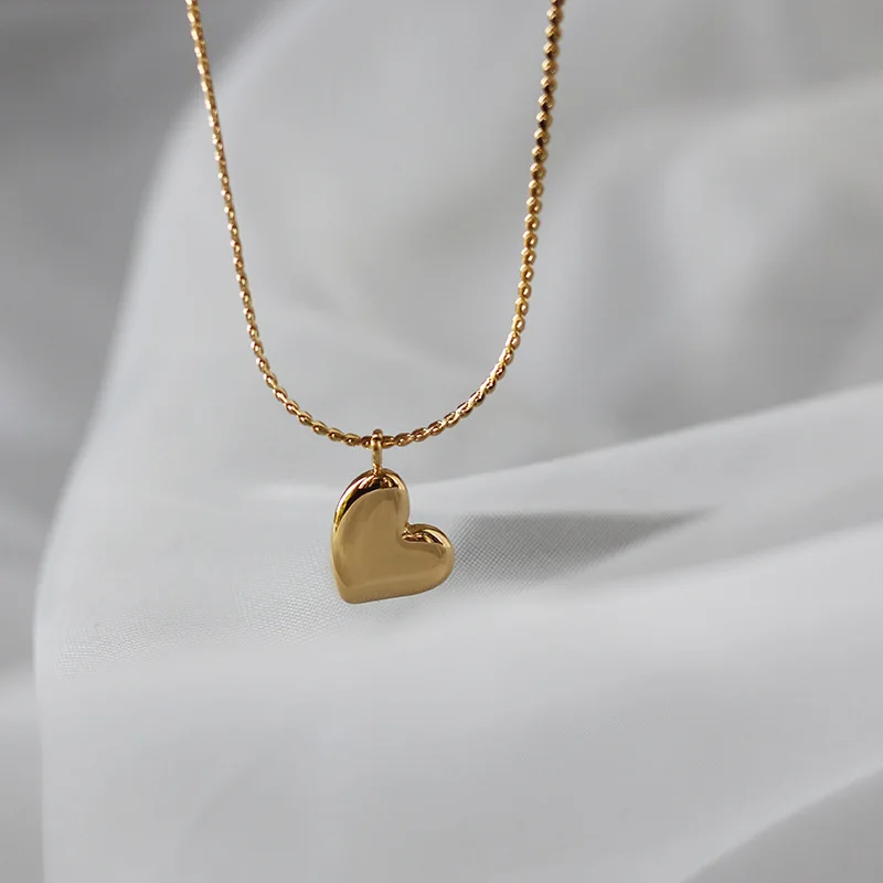 2020 New Arrival 18k Gold Plated Stainless Steel Simple Design Heart Shaped Pendant Chain Necklace For Women, Picture
2020 New Arrival 18k Gold Plated Stainless Steel Simple Design Heart Shaped Pendant Chain Necklace For Women, Picture