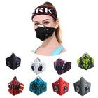 fashion custom smog pm2.5 air filter motorcycle biker half face motorbike riding mask