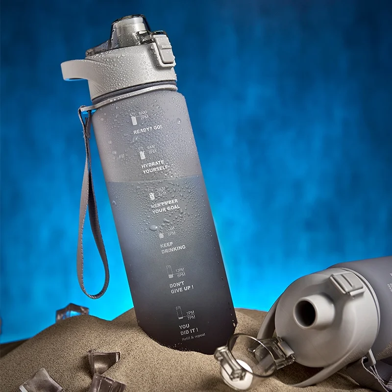 LUCKYS New Design 1 Liter Cute Equipped Plastic Drinking Water Bottles Bpa Free in Bulk with Lanyard, Blue, pink, customized
LUCKYS New Design 1 Liter Cute Equipped Plastic Drinking Water Bottles Bpa Free in Bulk with Lanyard, Blue, pink, customized