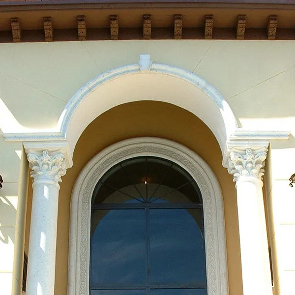 Modern Artistic Steel Supported House Outside Grc Curtain Cornice