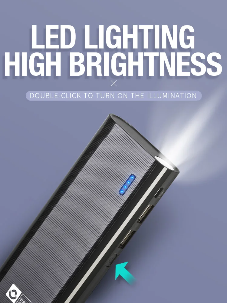 Latest design high quality Dual USB Power Bank DC 5V 2A 10000mAh christmas gift power bank with LCD display - ANKUX.COM