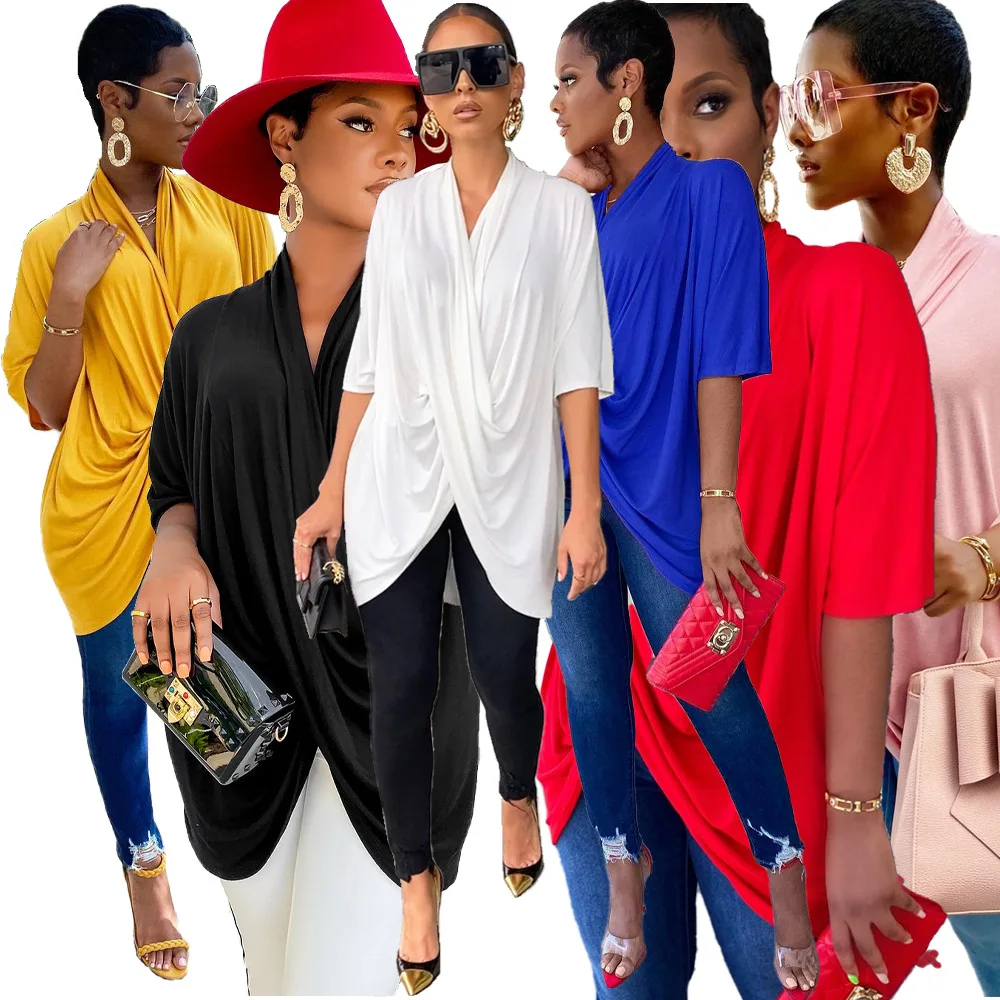women solid color short sleeve summer loose t shirt hot sale irregular women t shirt top 2021 women casual shirt, Custom choose
women solid color short sleeve summer loose t shirt hot sale irregular women t shirt top 2021 women casual shirt, Custom choose