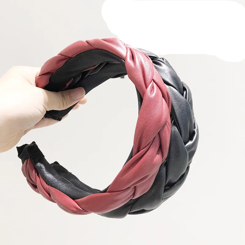 JUHU New Twisted knot headband new European and American lychee leather wide edge hair accessory face band, Colorful
JUHU New Twisted knot headband new European and American lychee leather wide edge hair accessory face band, Colorful