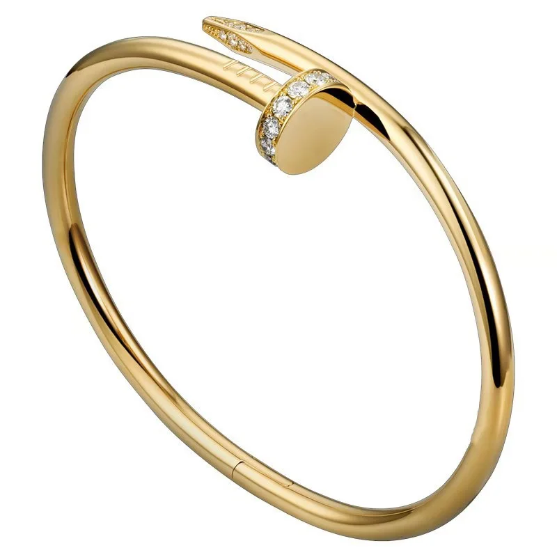 Amazon Hot Sale Fashion Luxury Brand Women Bangle Bracelet Stainless Steel 18K Gold Nail Bracelets, As picture
Amazon Hot Sale Fashion Luxury Brand Women Bangle Bracelet Stainless Steel 18K Gold Nail Bracelets, As picture