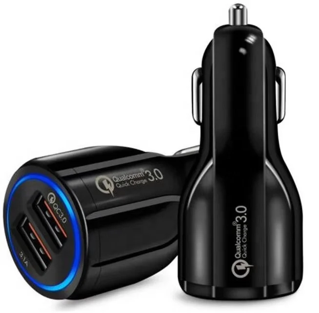 Universal Car USB Charger QC 3.0 QC 2.0 Quick Charging Mobile 2 USB Port Car Charger For iPhone Samsung Car Charger, Black white
Universal Car USB Charger QC 3.0 QC 2.0 Quick Charging Mobile 2 USB Port Car Charger For iPhone Samsung Car Charger, Black white
