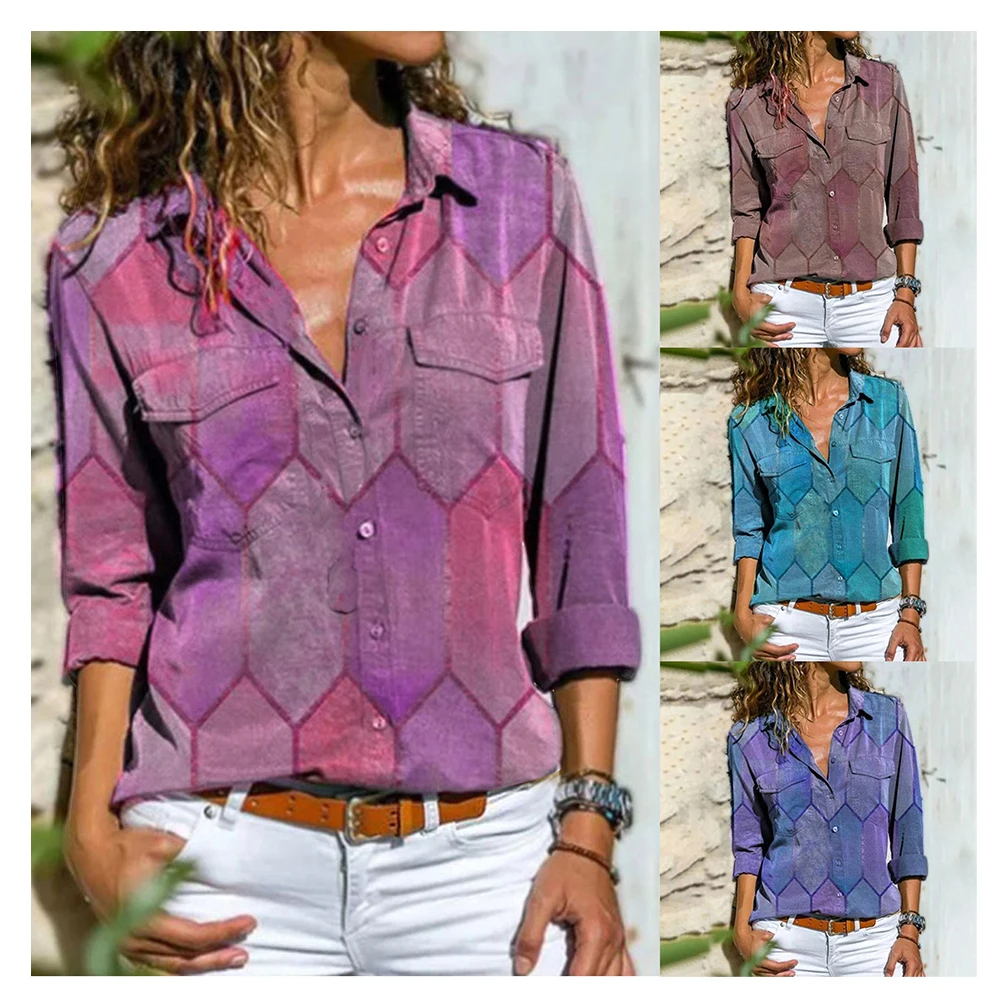 2021New arrive trade women's printing large size women's blouse printing long sleeves loose shirt women, Picture showed
2021New arrive trade women's printing large size women's blouse printing long sleeves loose shirt women, Picture showed