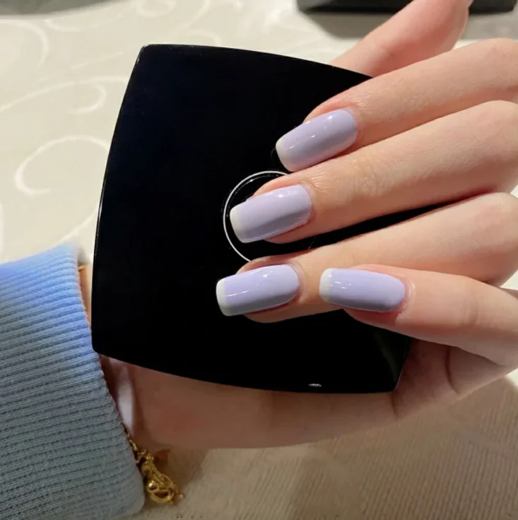Taro purple french press on nail tips press on designer nails with nail glue sticker
Taro purple french press on nail tips press on designer nails with nail glue sticker