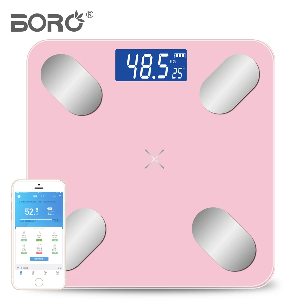 Smart electronic body BMI scale Blue tooth digital bathroom body fat weighing scale, Customized color
Smart electronic body BMI scale Blue tooth digital bathroom body fat weighing scale, Customized color