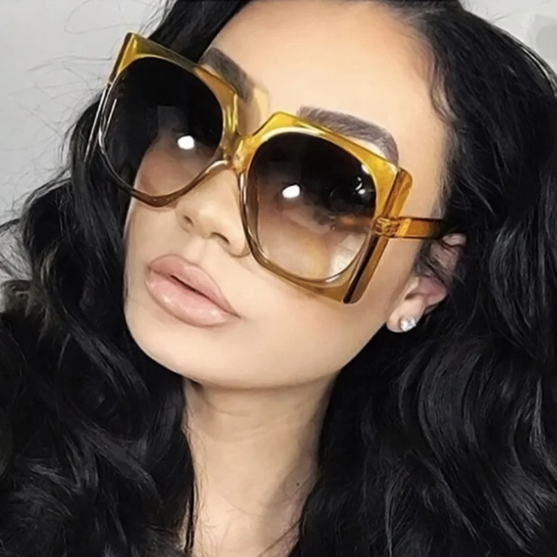 2021 oversize big frame shape sun glasses circle lens custom logo women sunglasses, Can be customized
2021 oversize big frame shape sun glasses circle lens custom logo women sunglasses, Can be customized