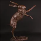 Cast bronze brass Cast Iron Rabbit Statue Rabbit Sculpture