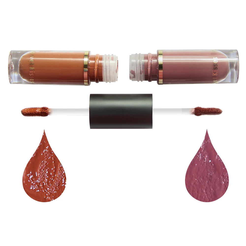 Shenzhen Factory Lip Makeup kit Waterproof DIY Matte Liquid Lipstick Double Lip Gloss